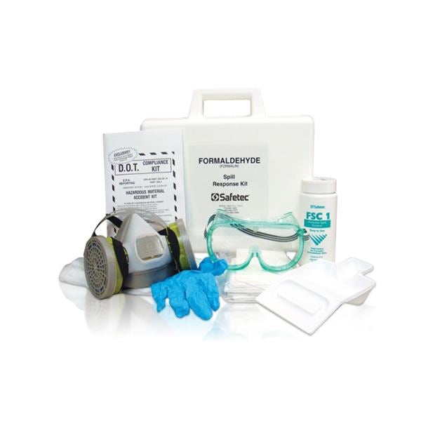 Safetec Of America Inc -FSC-1 Formaldehyde Spill Control Kit White Non-Sterile Plastic Each 48630