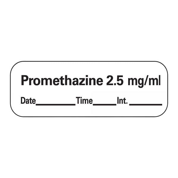 Precision Dynamics Corp. Label Promethazine 2.5 600/Roll 600/Roll - LAN-206D25