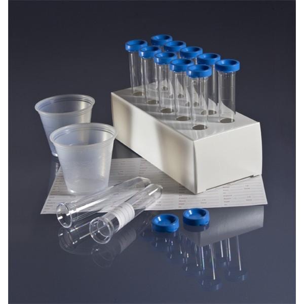 Globe Scientific Inc. System Urine Collection Uri-Pak 12mL Polystyrene 5x100/Ca  - 112018R