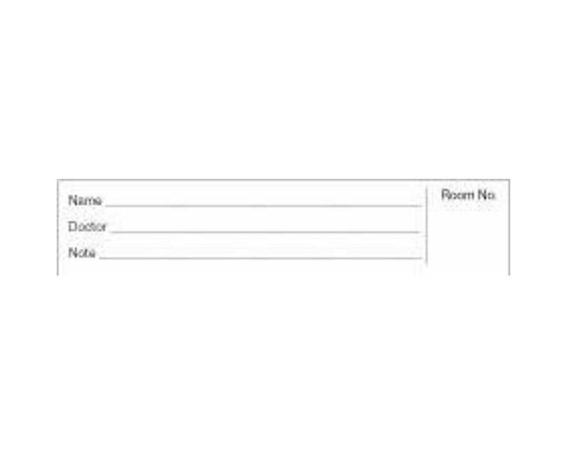 Spine ID Insert Card with Black Print White 5" X 17/16", 100 per Pack | 4266-01