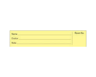 Spine ID Insert Card with Black Print Yellow 5" X 17/16", 100 per Pack | 4266-03