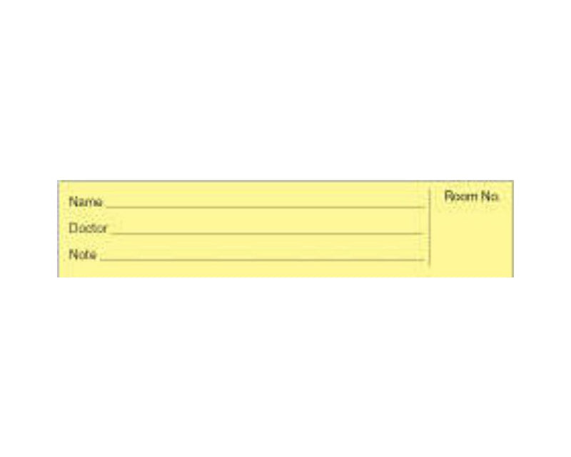 Spine ID Insert Card with Black Print Yellow 5" X 17/16", 100 per Pack | 4266-03
