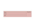 Spine ID Insert Card with Black Print Mauve 5" X 17/16", 100 per Pack |  4266-06