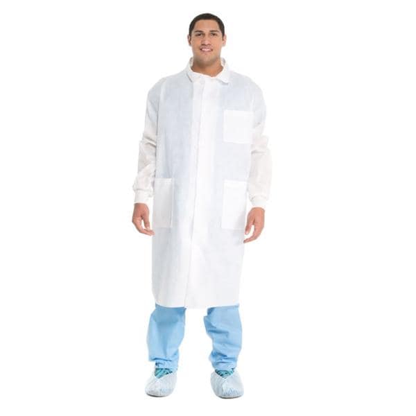 O & M Halyard Lab Coat X-Large White 25/CA - 10043