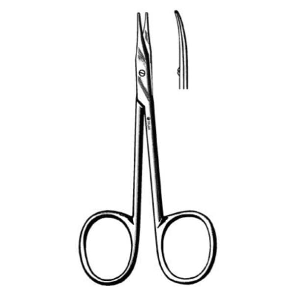 Sklar Instruments -Stevens Tenotomy Scissors Curved 4-1/2" Stainless Steel Non-Sterile Reusable Each 22-1342