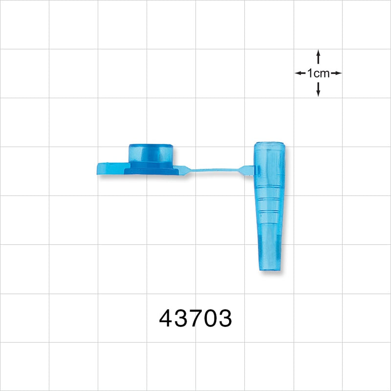 Feeding Tube Connector, Blue - Fits 6 FR OD Tubing (0.078 inch, 2 mm) - 43703