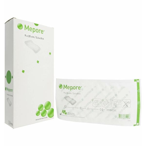 Molnlycke Healthcare Mepore Viscose/Polymer Blend Island Dressing 3-3/5x8" Sterile Square SlfAdh LF  - 671100