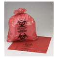Medical Action Industries -Biohazard Bag 1-1/2mil 41x31" Red/Black LLDPE Symbol Autoclavable Disposable 250/Case 117