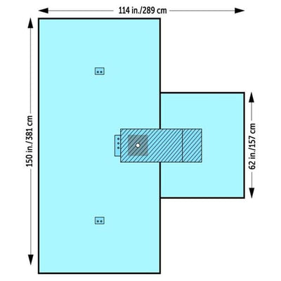 O & M Halyard -Orthoarts 76x150" Sterile Surgical Drape 1-1/4" Fenestrated 89272