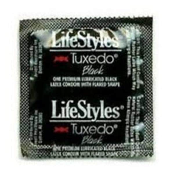 Sxwell, USA LLC Lifestyles Condom Tuxedo Black 1008/Case - 170199