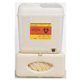 Becton-Dickinson -Wallmate Sharps Cabinet 5.4qt Pearl 12x12x4.8" Side Entry Plastic Non-Sterile Starter Kit Each 305550