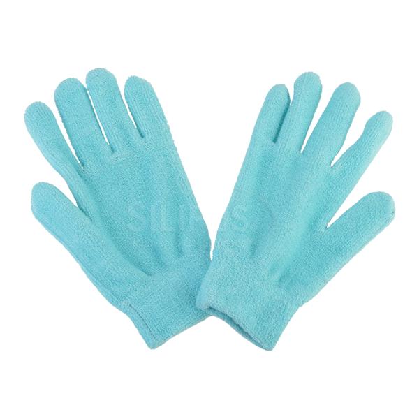 Silipos GeLuscious Moisturizing Glove Terrycloth Turquoise/Pink 1/Pair - 271