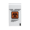 Rd Plastics -Specimen Transport Bag 2mil 15x17" Clear Adhesive Strip Plastic Biohazard Symbol Non-Sterile Disposable With Pouch 500/Case G120