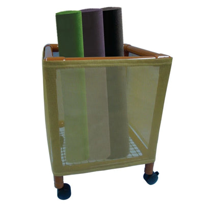 Wood-tone Yoga Mat Cart