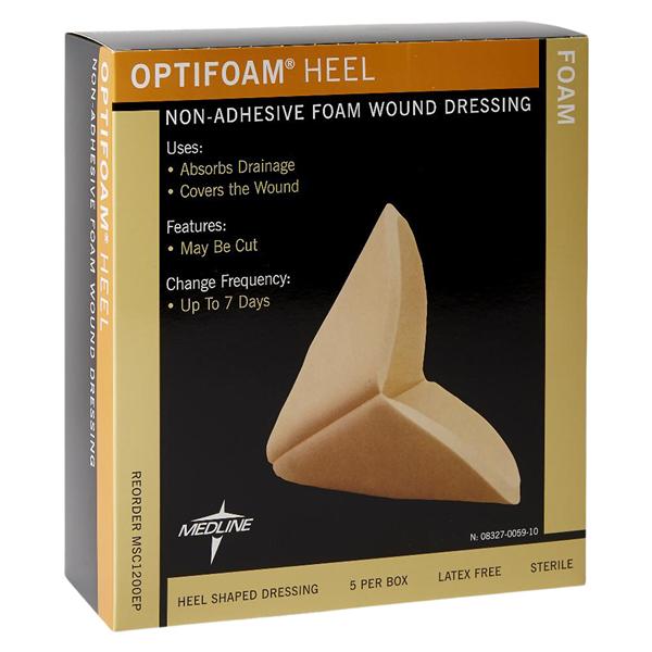 Medline Industries Inc Optifoam Foam Wound Dressing 2x2" 12 Ply Non-Adherent Non-Adhesive Absorbent  - MSC1200EP