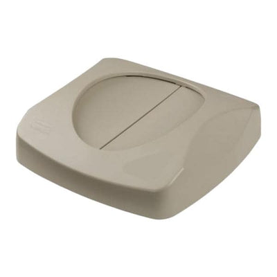 Newell Brands Dist. LLC Lid Can Untouchable Polystyrene 4x16" Square Swing Lid Self-Closing f/ FG356988 Containers Beige 6/Case - FG268988BEIG