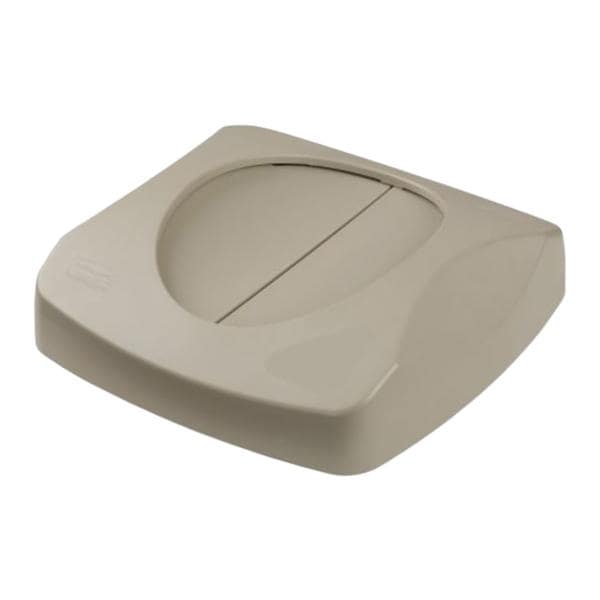 Newell Brands Dist. LLC Lid Can Untouchable Polystyrene 4x16" Square Swing Lid Self-Closing f/ FG356988 Containers Beige 6/Case - FG268988BEIG