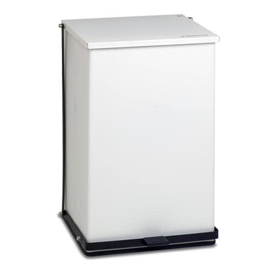 Detecto Scales Co Can Trash XL Foot Pedal Full-Width Hinge Lid Self-Closing w/ Biohazard/Infectious Waste Adhesive Labels Each - P-100