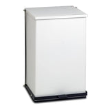 Detecto Scales Co Can Trash XL Foot Pedal Full-Width Hinge Lid Self-Closing w/ Biohazard/Infectious Waste Adhesive Labels Each - P-100