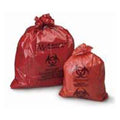 Medegen Medical Products, LLC -Biohazard Bag 25x34" Red LLDPE Film 50/Box, 4 BX/CA 108MBX