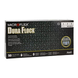 Microflex Inc -MICROFLEX Dura Flock Nitrile Exam Gloves Medium Green DFK-608-M