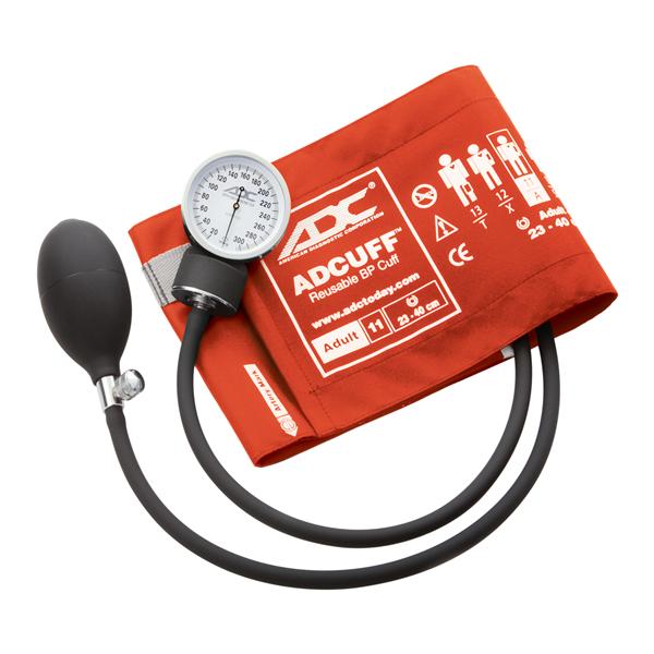 American Diagnostic Corp. -Prosphyg 760 Series Aneroid Sphygmomanometer Size 11 Orange Not Made With Natural Rubber Latex Arm Dial Display Each 760-11AOR