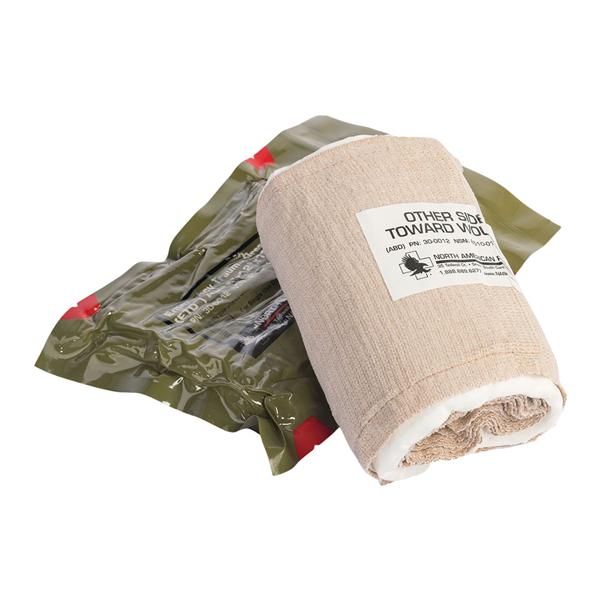 North American Rescue LLC NAR Elastic/Cotton Emergency Trauma Dressing 6x70" Sterile NAdhr Tn Abs LF  - 30-0012