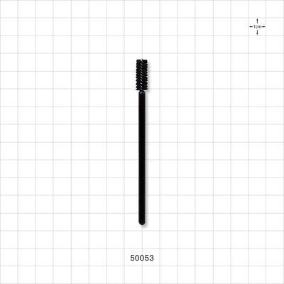 Short Head Mascara Wand with Black Handle, 3.66 inch - 3.66 inch (93 mm) - 50053