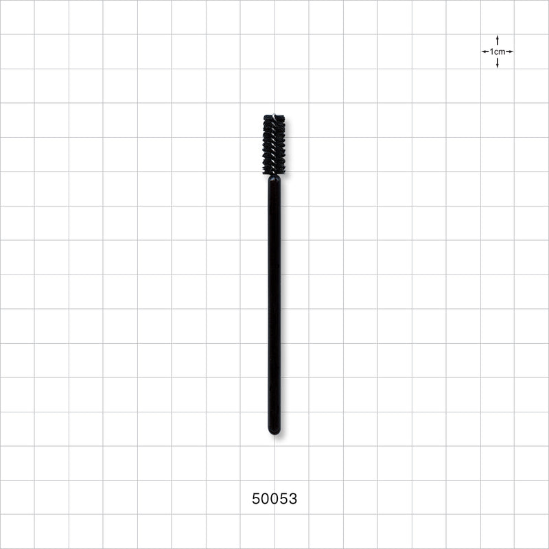 Short Head Mascara Wand with Black Handle, 3.66 inch - 3.66 inch (93 mm) - 50053