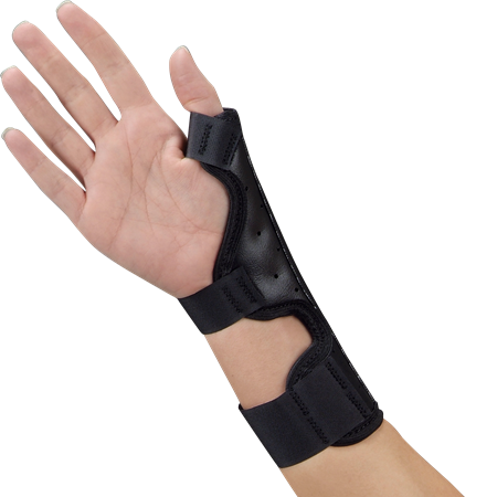 DEROYAL UNIVERSAL LEATHERETTE THUMB SPLINT (PACKAGING - EACH) (SIZE - UNIVERSAL)
