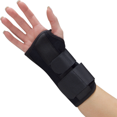 DEROYAL UNIVERSAL BLACK FOAM WRIST SPLINT (LENGTH - 7”) (PACKAGING - EACH) (SIZE - UNIVERSAL)