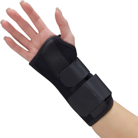DEROYAL UNIVERSAL BLACK FOAM WRIST SPLINT (LENGTH - 7”) (PACKAGING - EACH) (SIZE - UNIVERSAL)