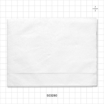 Disposable Salon Towel, White - 12 inch x 24.5 inch (305 mm x 622 mm) - 503280