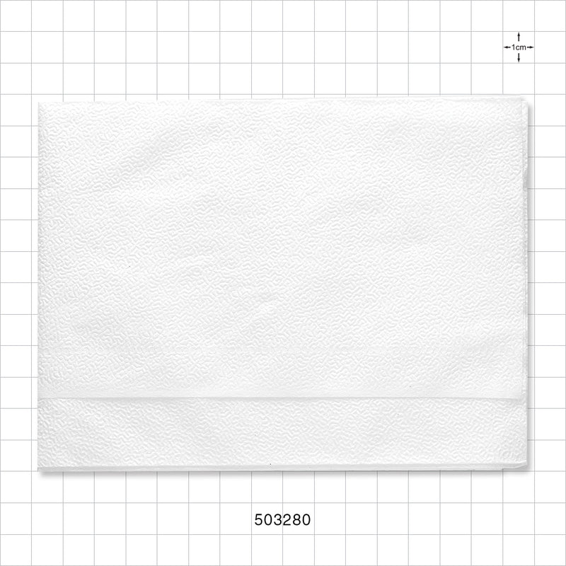 Disposable Salon Towel, White - 12 inch x 24.5 inch (305 mm x 622 mm) - 503280