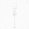 Fine Mist Sprayer with Smooth Neck, White and Overcap, Clear for 503311 -  - 503313