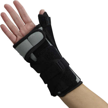 DEROYAL UNIVERSAL WRIST AND THUMB SPLINT (PACKAGING - EACH) (LENGTH - 8”) (SIZE - UNIVERSAL)