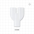 Y Connector, Parallel, Tubing Ports, Natural - 22mm OD; 22mm OD; 22mm OD/15mm ID - 51049