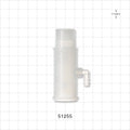Straight Connector, Tubing Port, Barbed Side Port, Natural - 22 mm OD/15 mm ID x 6 mm ID Side Port - 51255