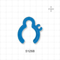 Triple Hose Clip - 22 mm x 3/8 inch x 0.12 inch - 51268