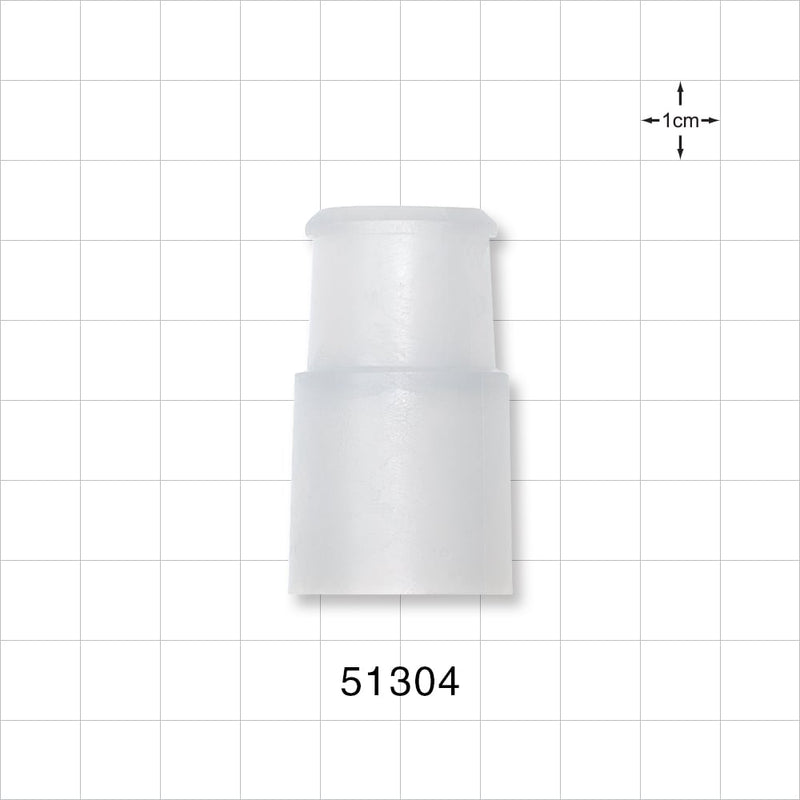 Straight Connector, Tubing Port, Natural - 22 mm OD x 22 mm ID - 51304