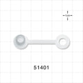 Push-On Pressure Port Cap, Non-Vented, Natural - 0.27 Inch ID Application Loop (6.9 mm) - 51401
