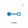 Port Plug w/Strap, Blue - 0.25 inch ID Application Loop (6.4 mm) - 51403