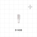 Y Connector, 3-Way, Parallel, Tubing Ports, Natural - 0.079 inch - 0.091 inch ID (2.01 mm -2.31 mm) - 51408