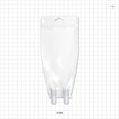 Bag, 2 Tube Ports, Non-Sterile - 100 ml; 2 Tubes 0.258 inch ID (6.55 mm) - 51494