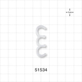3-Channel Multi-Cavity Clip, Natural - 0.35 inch Channel (8.89 mm) - 51534