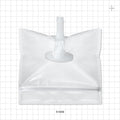 Sanitary Flange, Barbed, Natural, Pre-Attached Gasket, in Sealed Pouch - 1 inch/1.5 inch Standard; Fits 3/8 inch ID Tubing (0.375 inch, 9.53 mm); 5 inch x 5 inch Pouch - 51609