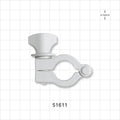 BioClamp, Natural - Fits 0.5 inch/0.75 inch Mini Flange - 51611
