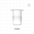 Press-In Plug, Barbed, Natural - Fits 1 inch ID Tubing (25.4 mm) - 51624