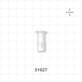 Press-In Plug, Barbed, Natural - Fits 3/8 inch ID Tubing (0.375 inch, 9.53 mm) - 51627