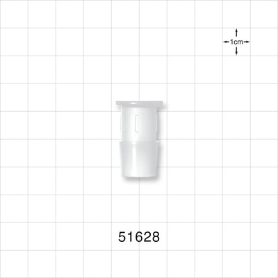 Press-In Plug, Barbed, Natural - Fits 1/2 inch ID Tubing (0.5 inch, 12.7 mm) - 51628